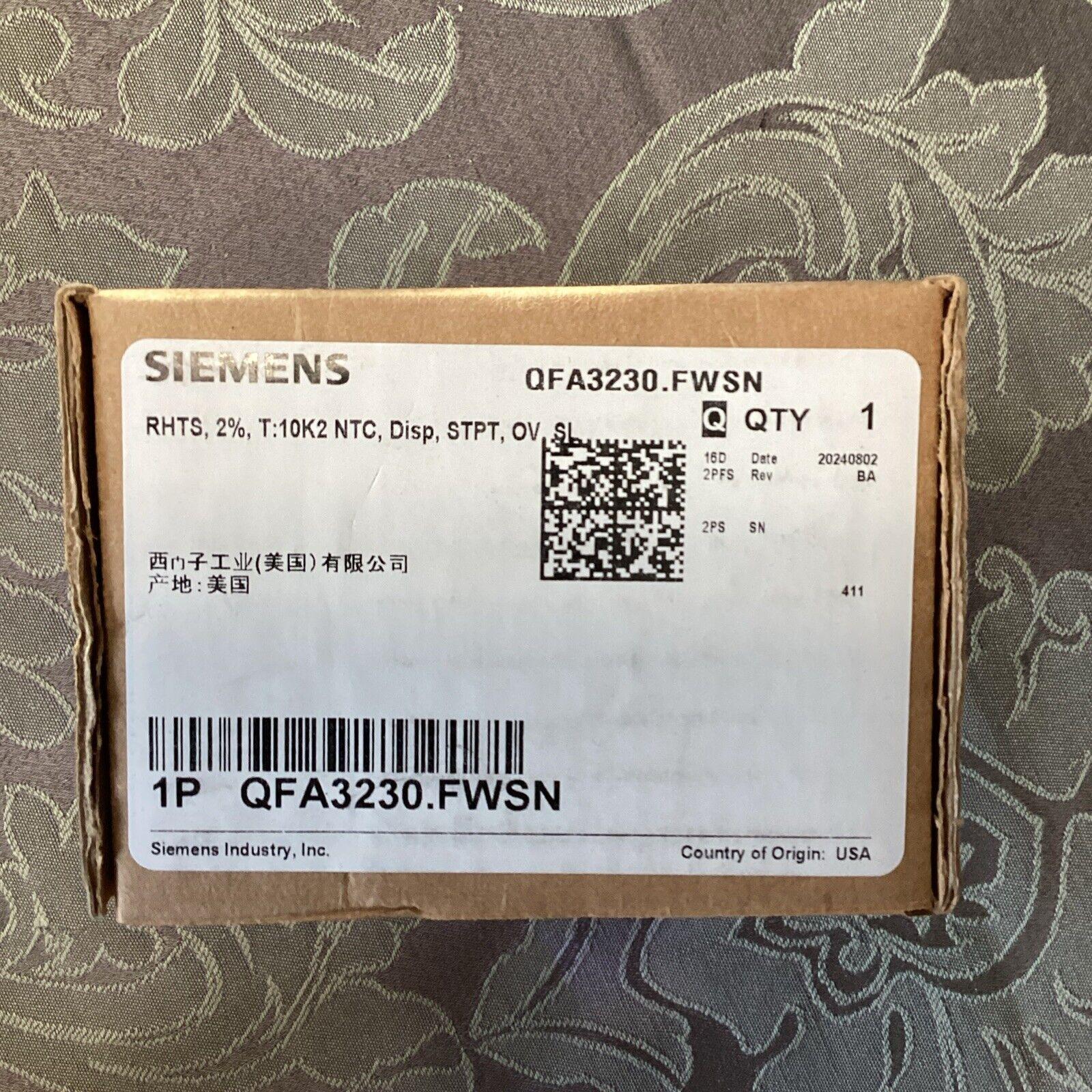 Qfa3230.Fwsn Temperature/Humidity Sensor,Bacnet