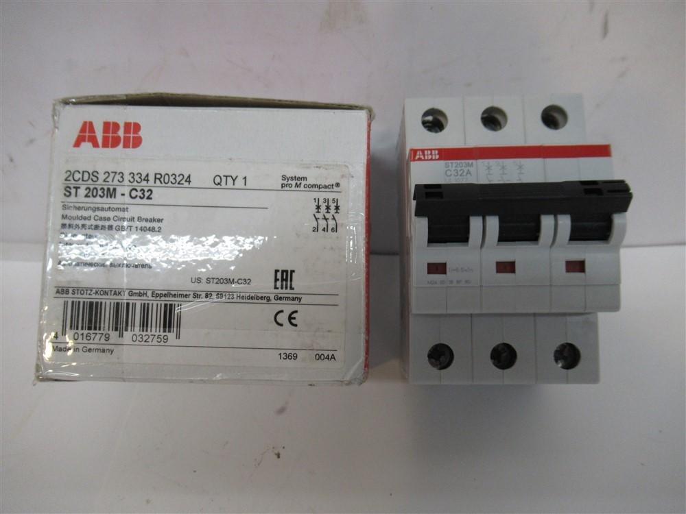 ST203M-C32, Miniature Circuit Breaker C-Char., 10kA, 32A, 3P