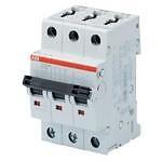 ST203M-D20 Circuit Breaker,Miniature,DIN Rail Mount,D Curve,3 Pole,