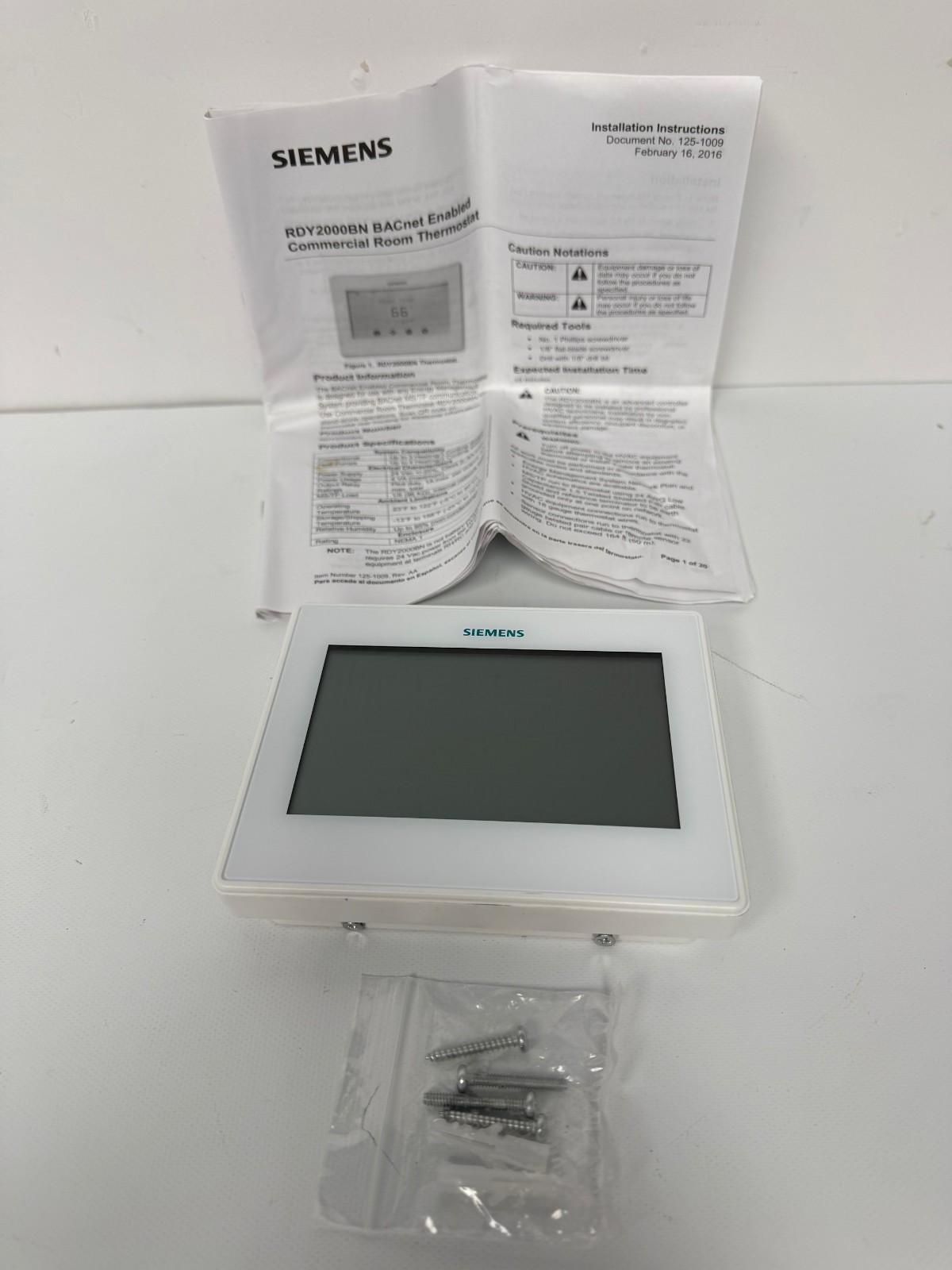 S55770-T364 RDY2000BN ROOM THERMOSTAT BACNET COMMERCIAL THERMOSTAT