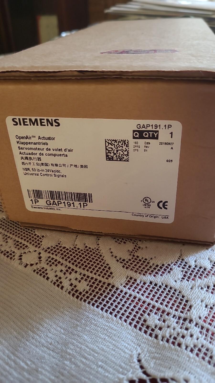 Open Air Operator GAP191.1p damper actuator non spring return 24 vac/dc