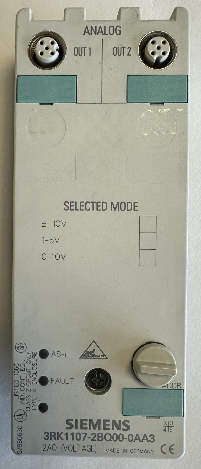AS-i Compact Module K60 Analog 2AQ 3RK1107-2BQ00-0AA3