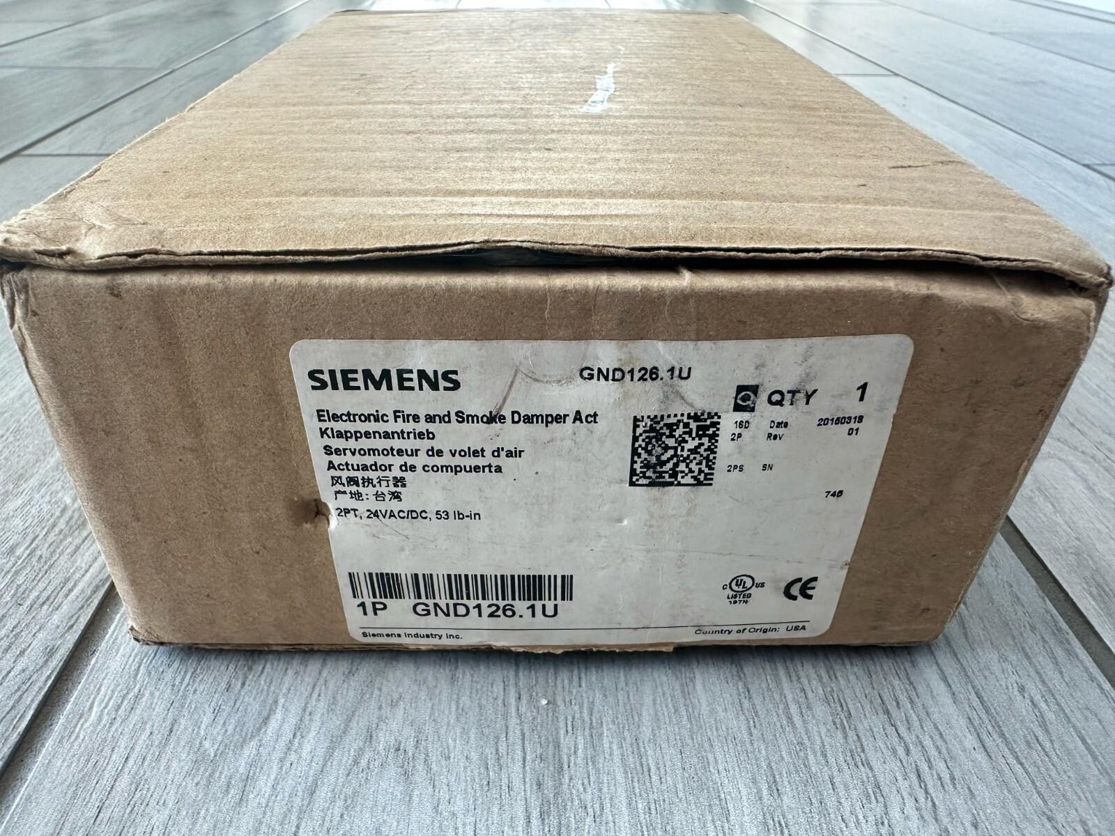 GND126.1U Electronic Fire and Smoke Damper