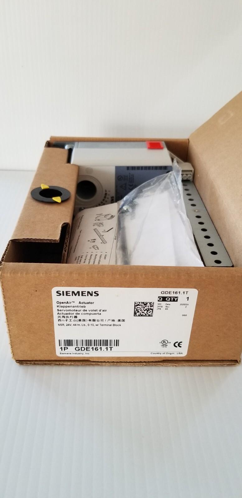 GDE161.1T 24VAC Actuator Non Spring Return 0-10VDC Ctrl. Terminal Strip