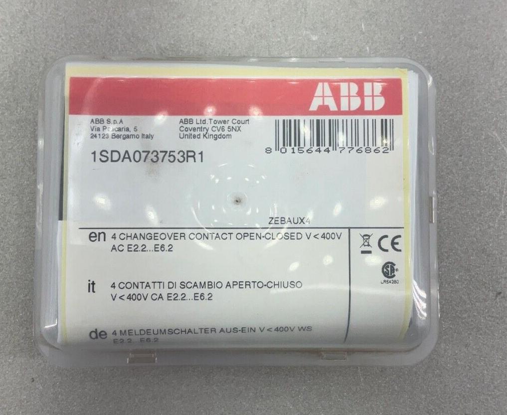 ZEBAUX4 EMAX E2 AUXILLARY AUX 4Q 400V E2.2-E6.2 1SDA073753R1