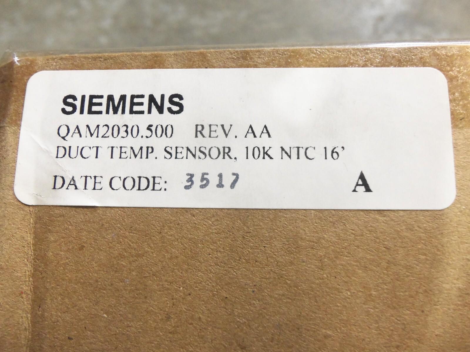 QAM2030.500 Duct Point Temperature Sensor