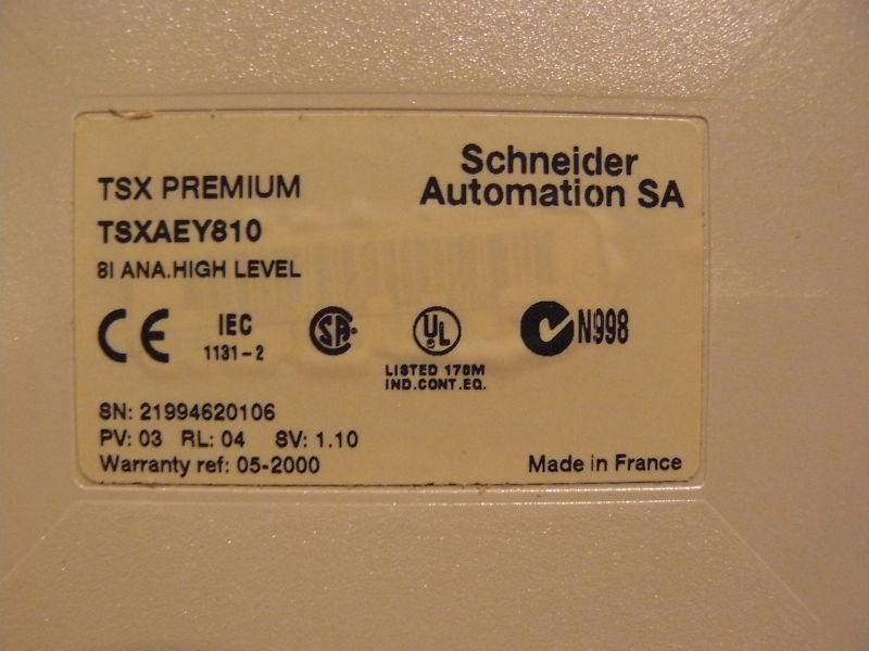 TSXAEY810 Premium Analog Input TSX-AEY-810