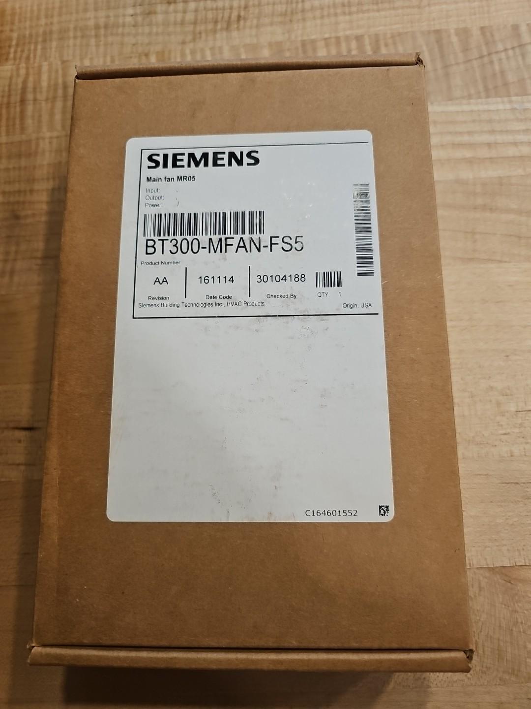 BT300-MFAN-FS5 Building Technologies Miscellaneous MAIN FAN FS4