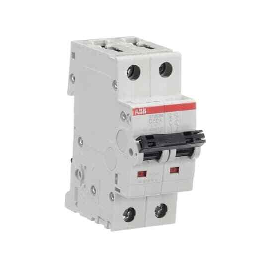 ST202M-D50, Miniature Circuit Breaker D-Char., 5kA, 50A, 2P