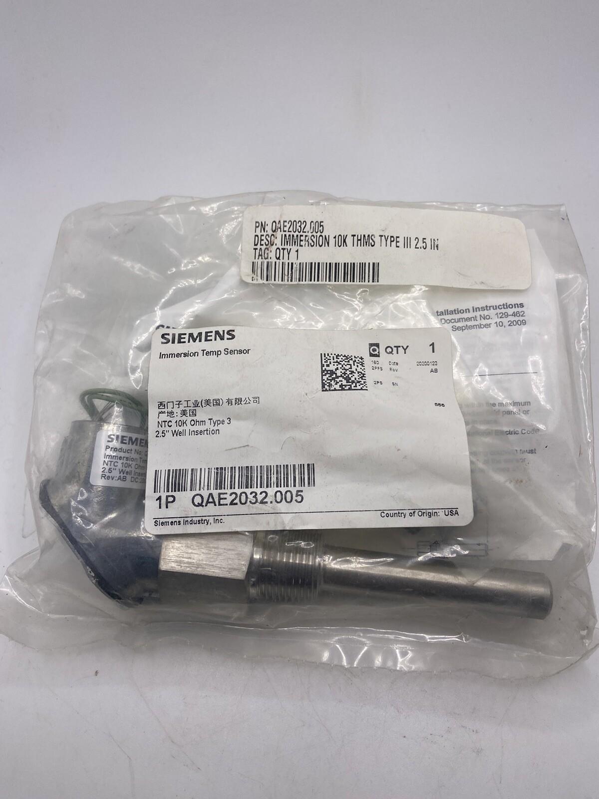 Immersion Temp Sensor QAE2032.005