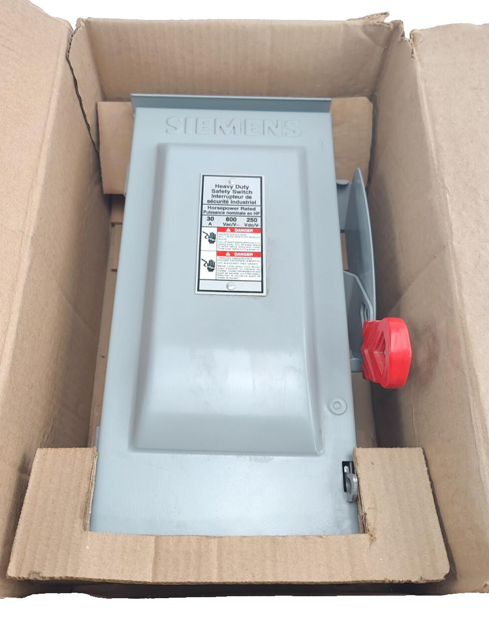 HFC361R 30A 600V 3-Ph Fusible Heavy Duty Safety Disconnect Switch