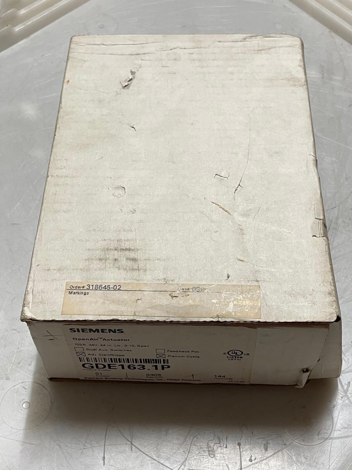 GDE163.1P OpenAir Electric Damper Actuator