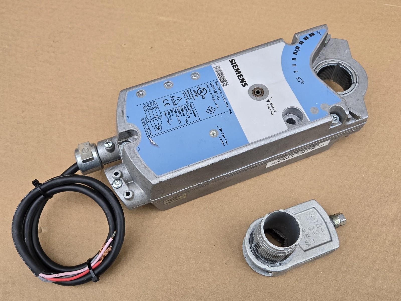 GCA161.1U Electric Damper Actuator 24VAC 0-10VDC Control w/Spring Return