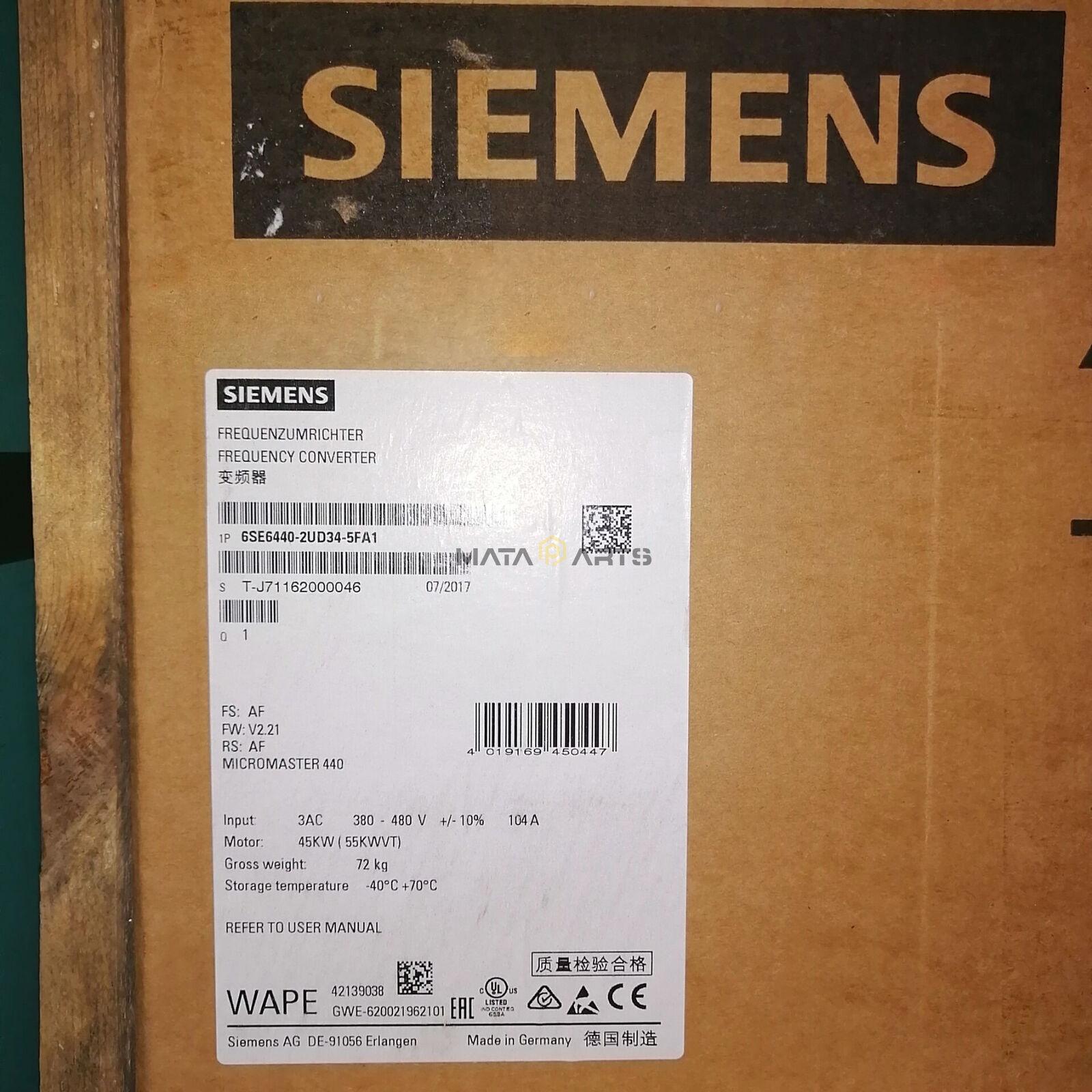 6SE6 440-2UD34-5FA1 6SE6440-2UD34-5FA1 MICROMASTER 440 45kW
