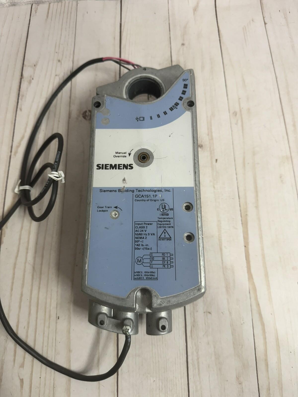 LANDIS GCA151.1P SPRING RETURN ELECTRIC DAMPER ACTUATOR 24VAC