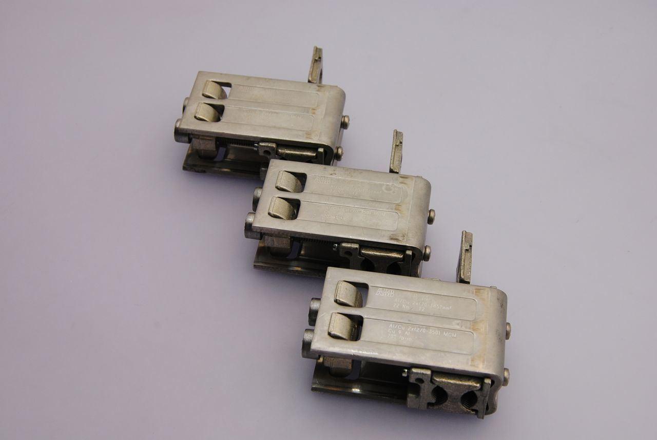 3x OZXB4 Cable Ground Strain Relief Clamps 2/0 AWG up to 350MCM
