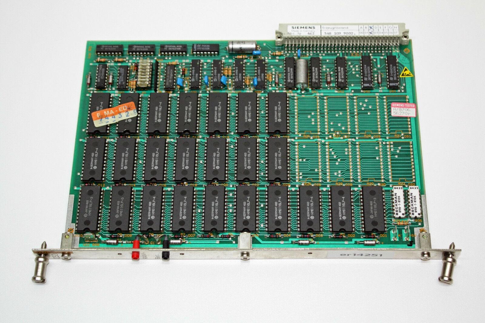 Sinumerik Sirotec RCM program memory 48KB RAM 6FX1190-1AB00