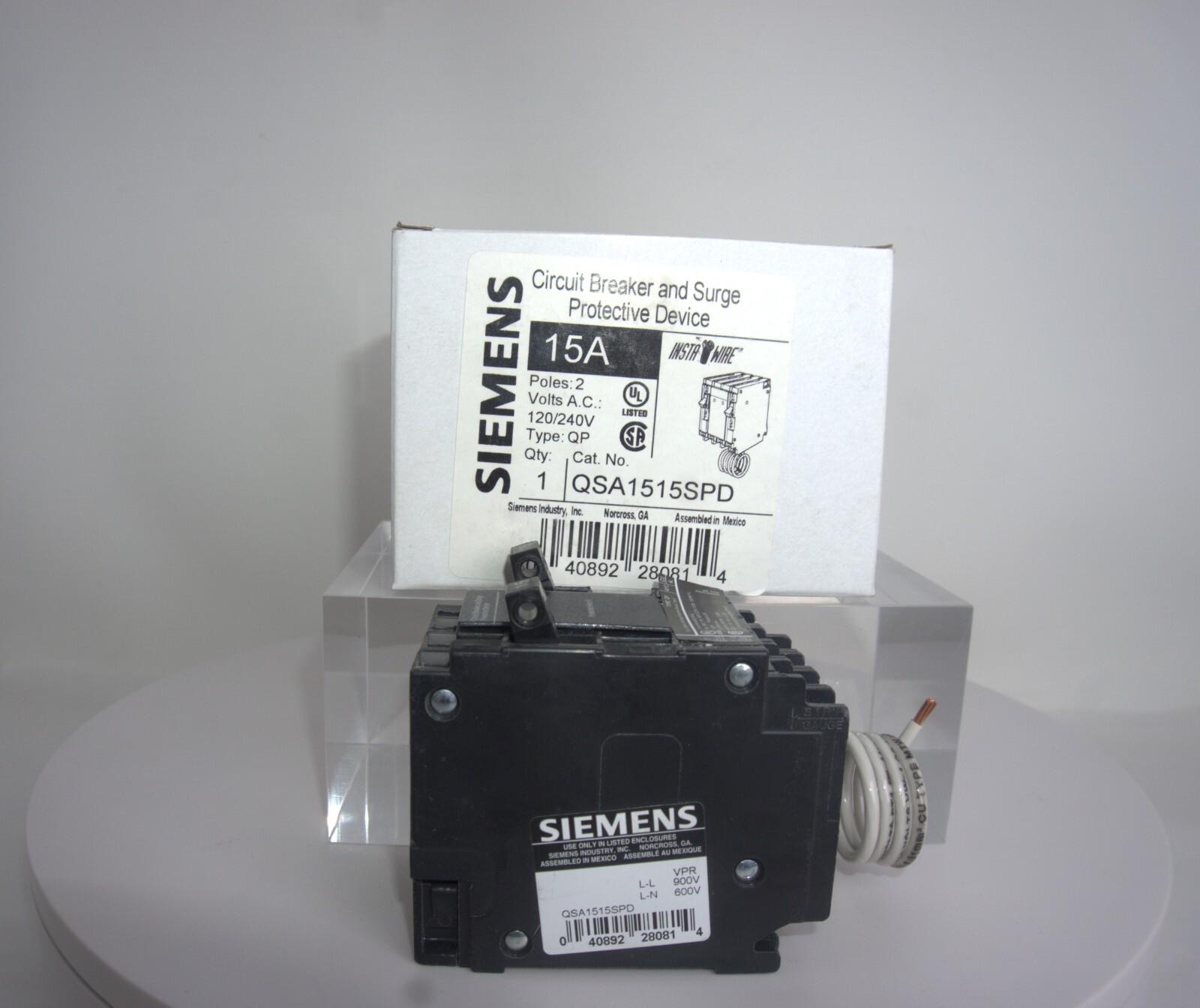 QSA1515SPD 15 Amp Circuit Breaker And Surge Protective Device