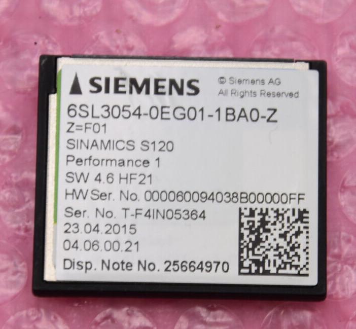 Sinamics S120 6SL3054-0EG01-1BA0-Z F01 with 1x ext. Safety Function