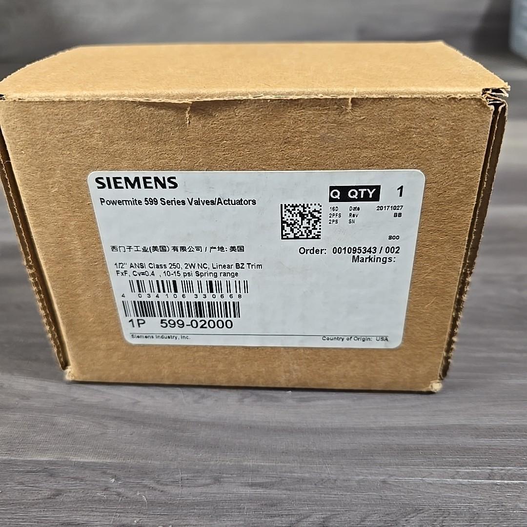 599-02000 020643 VF 599 SERIES 1/2"ANSI CLASS 250 2WAY 0.4CV 10-15PSI