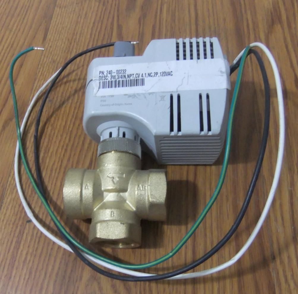 240-00232 3/4 inch NPT Brass Zone Valve 120V
