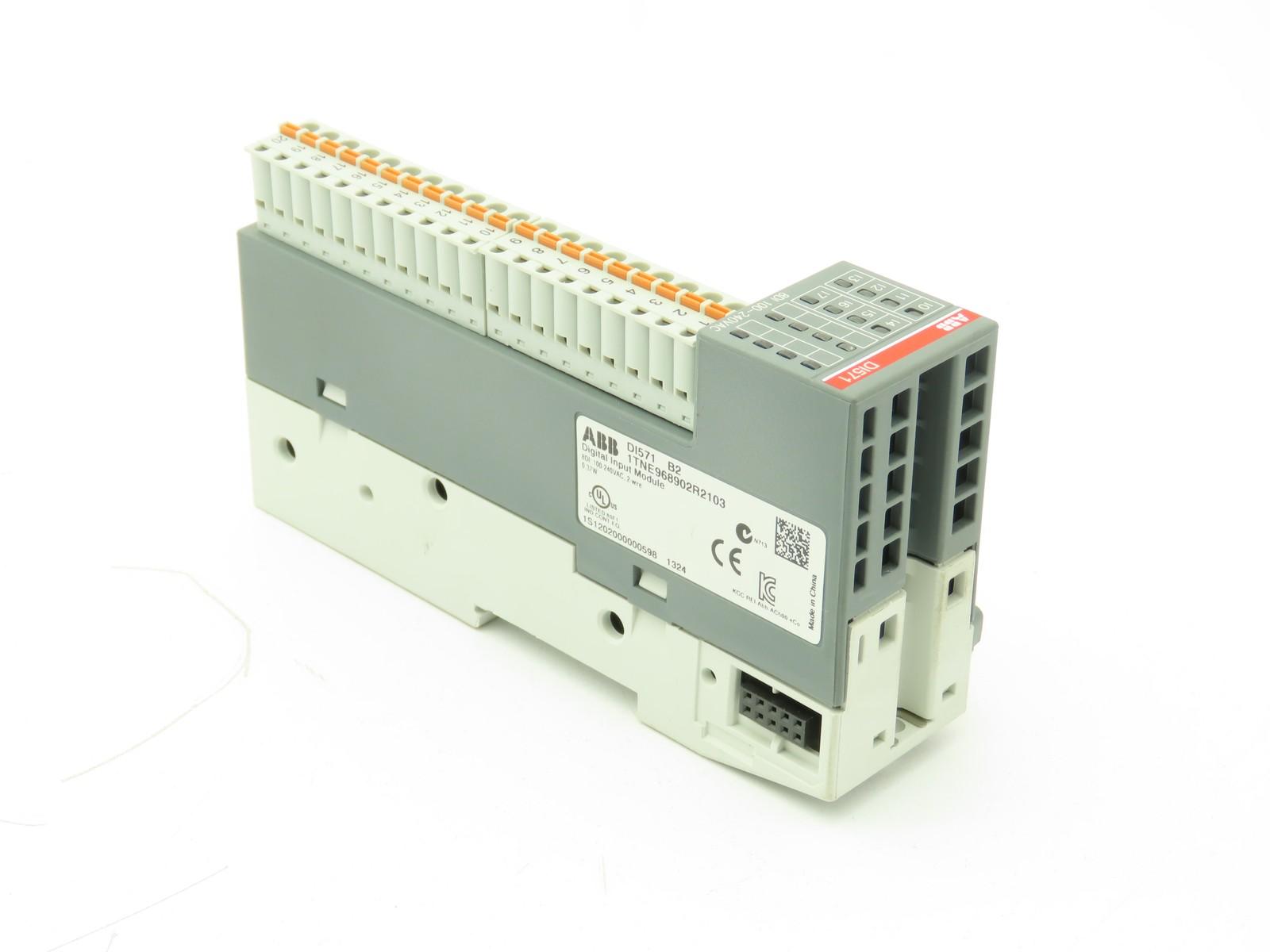 DI571 B2 1TNE968902R2103 Digital Input Module 100-240VAC 8DI