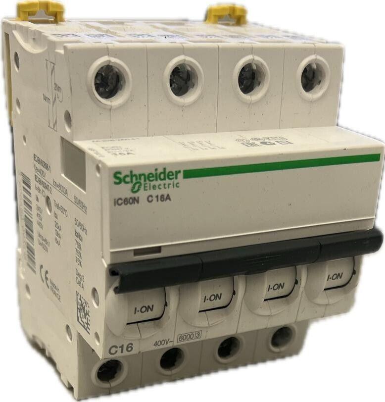 Circuit Breaker Acti9 iC60A 4P 16A A9F79416