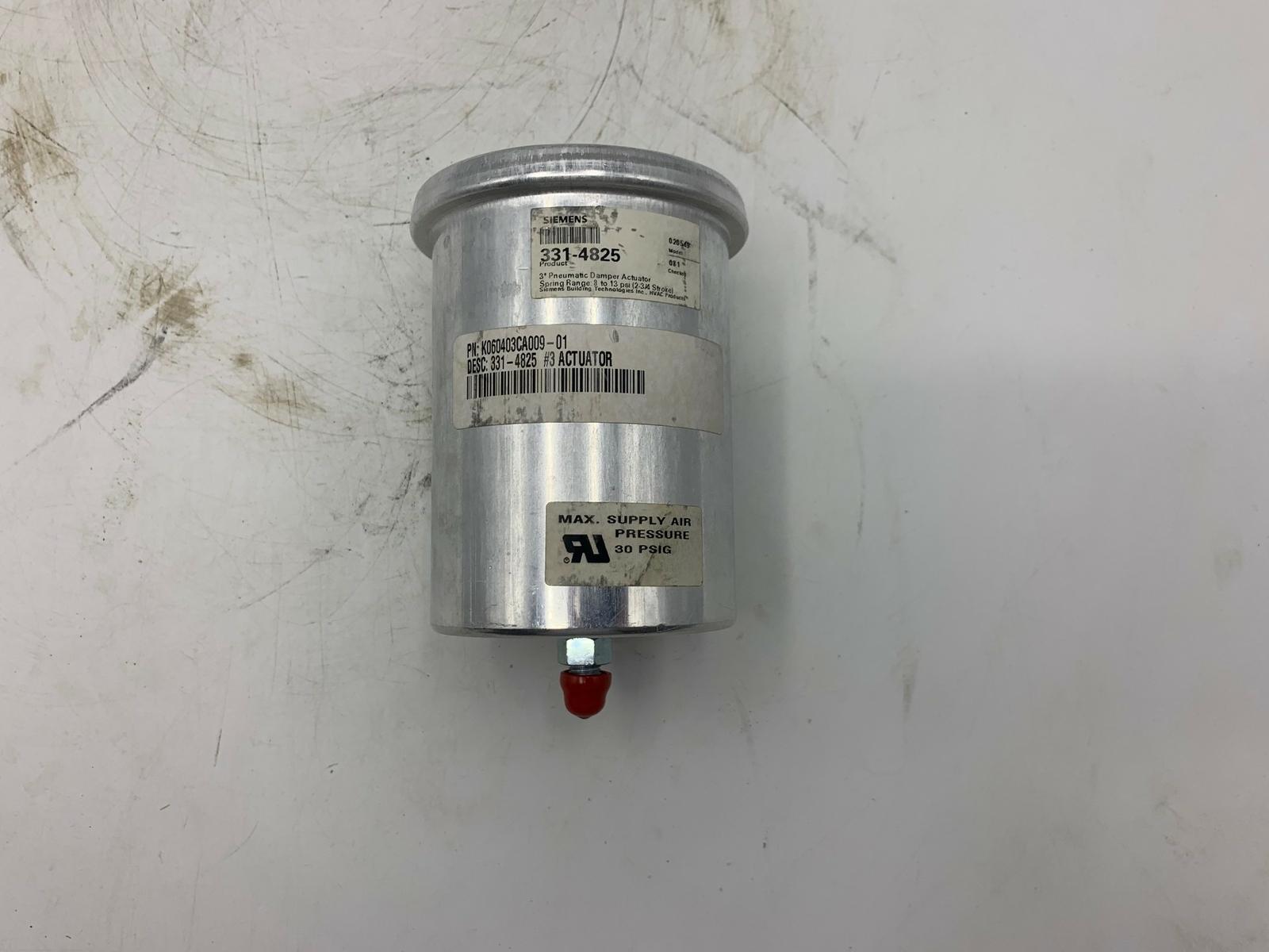 331-4825 020549) Pneumatic Damper Actuator