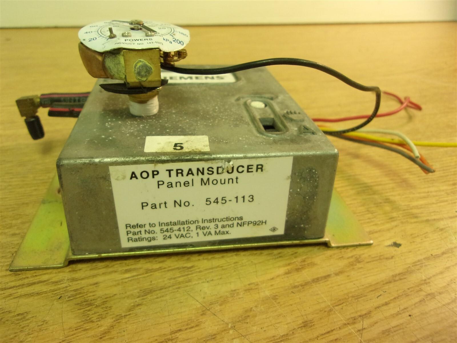 AOP Transducer 545-113 Panel Mount