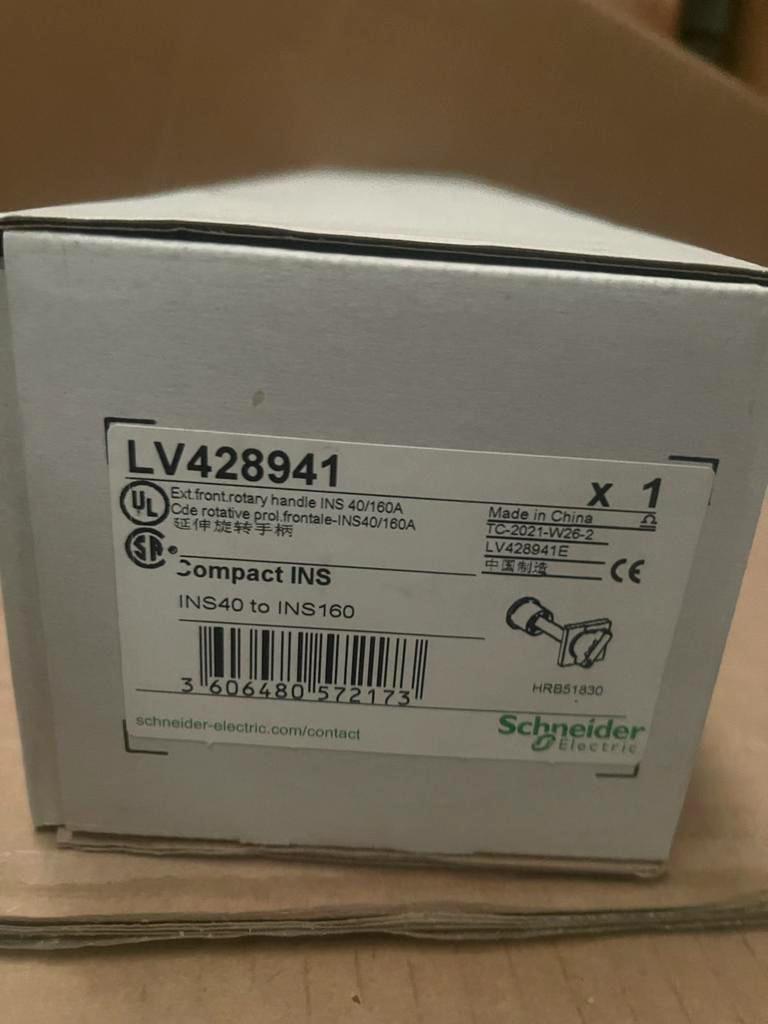 LV428941 Front rotary handle INS 40..160 black Made In China