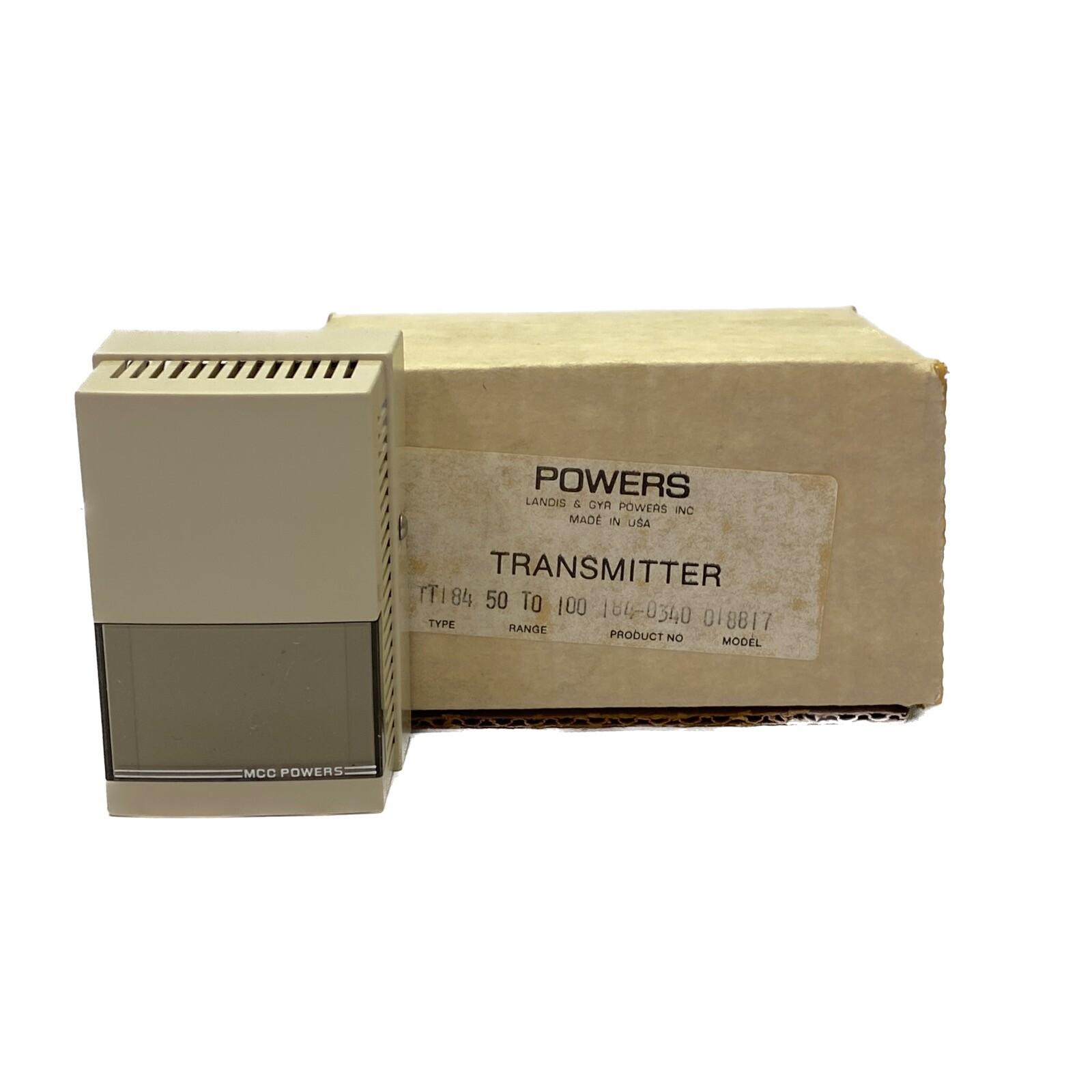 NIB MCC Powers/Siemens 50-100 DEG Room Temperature Transmitter 184-0340