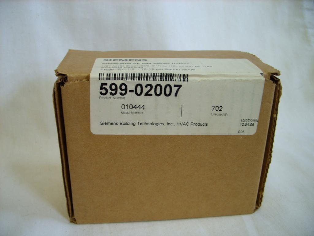 POWERMITE VF 1/2" BRASS 2-WAY NC VALVE 599-02007 NOS*