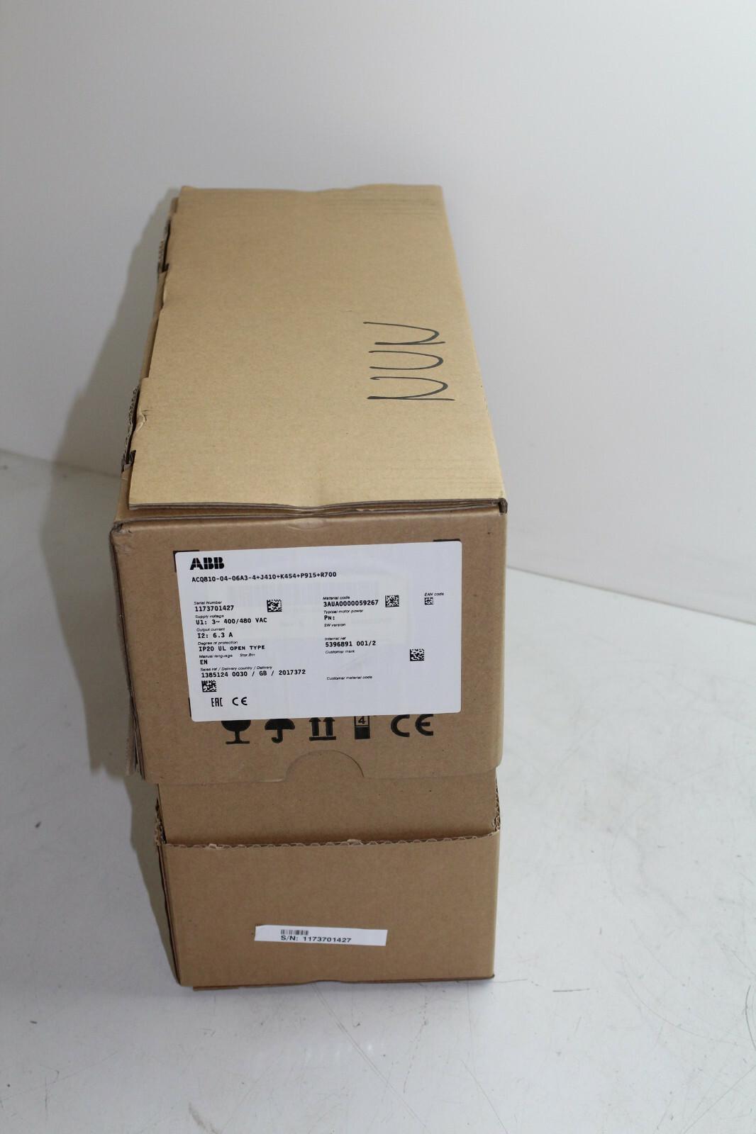 ACQ810-04-06A3-4 J410+K454+P915+R700 Drive