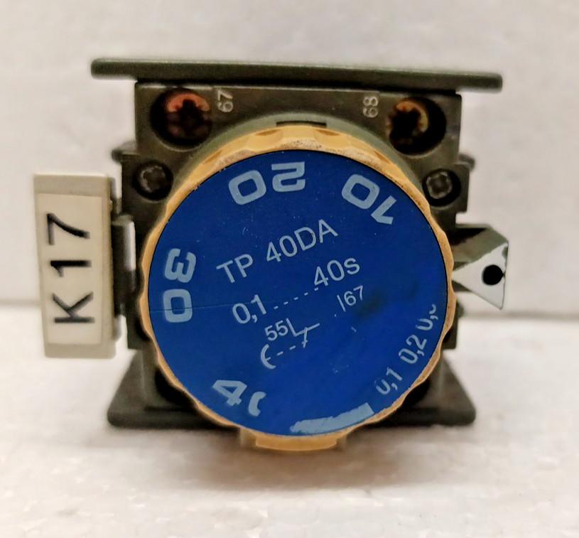 TP40DA PNEUMATIC TIMER BLOCK 0.1-40SEC ON TIME DELAY 10A 690V