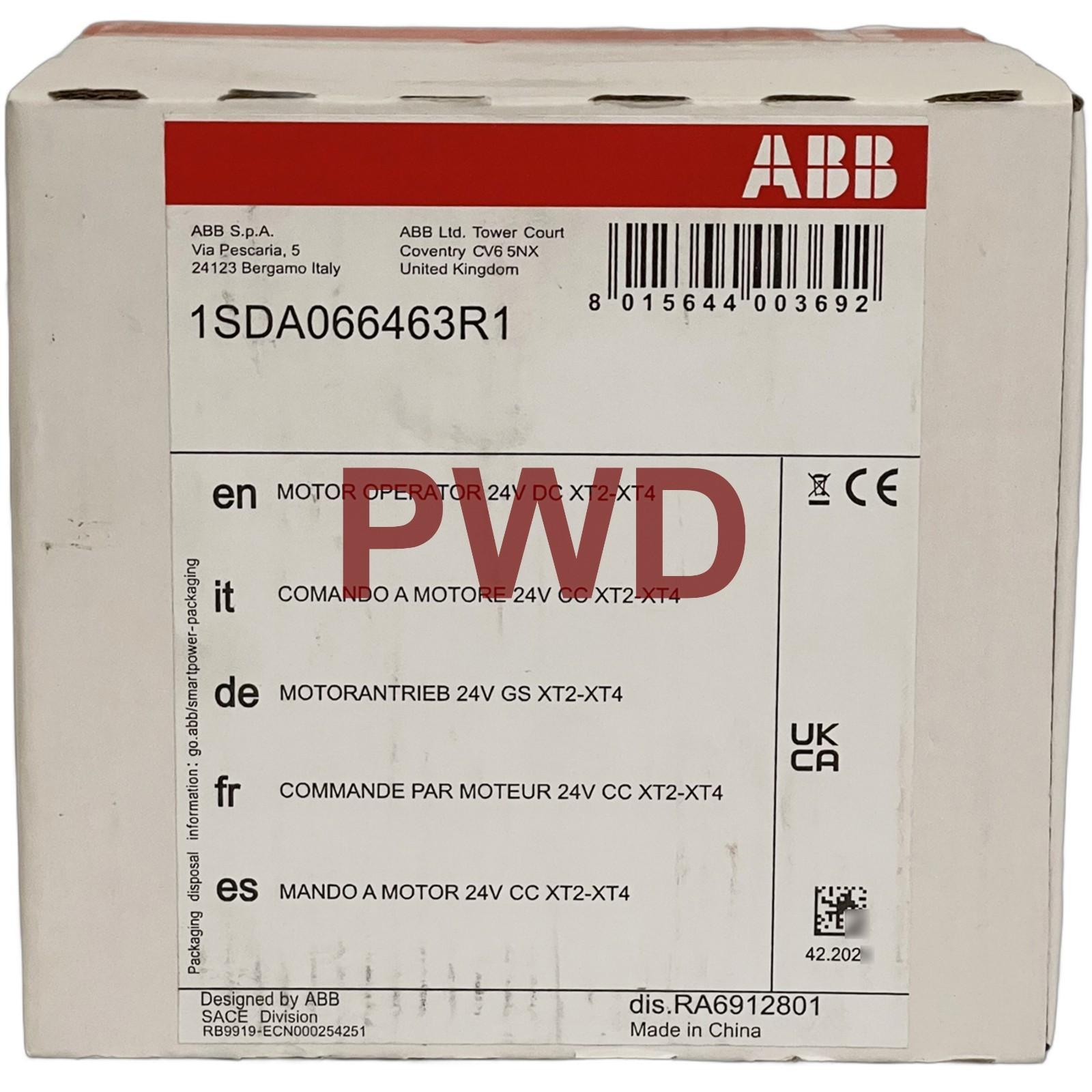 NIB KXTCMOE24 Stored Energy Motor Operator, XT2-XT4 MOE 24V DC, 1SDA066463R1