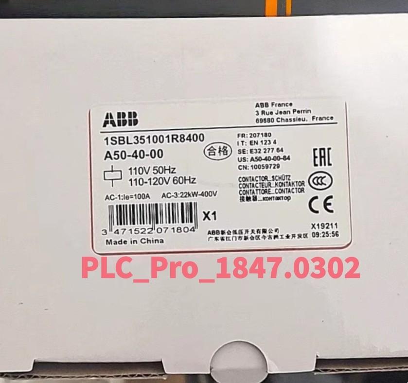 A50-40-00 110V 50Hz 110-120V 60Hz Contactor 1SBL351001R8400