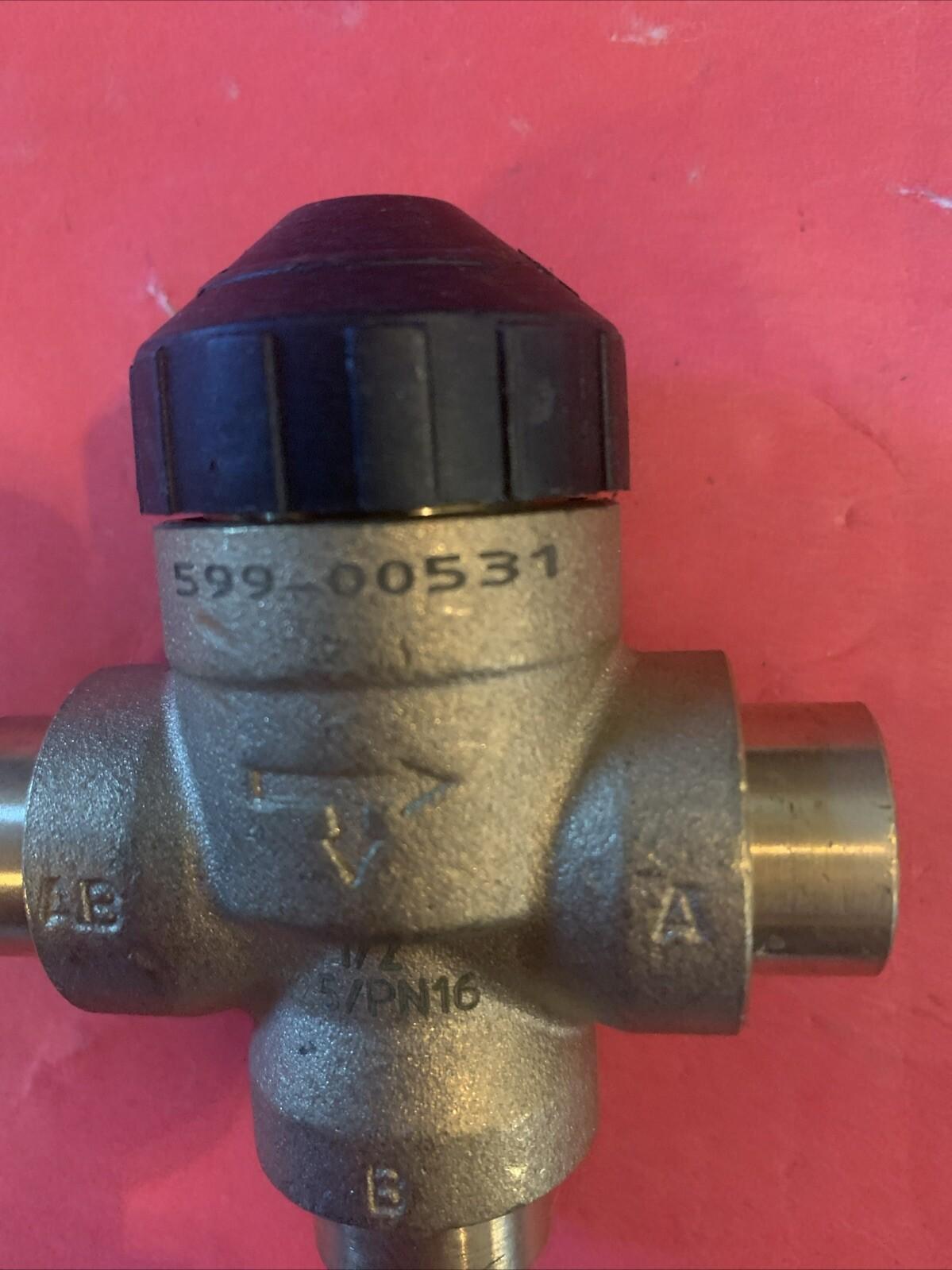 Building Technology 599-00531 1/2"Swt 3-Way 2.5cv Zone Valve Body NOS