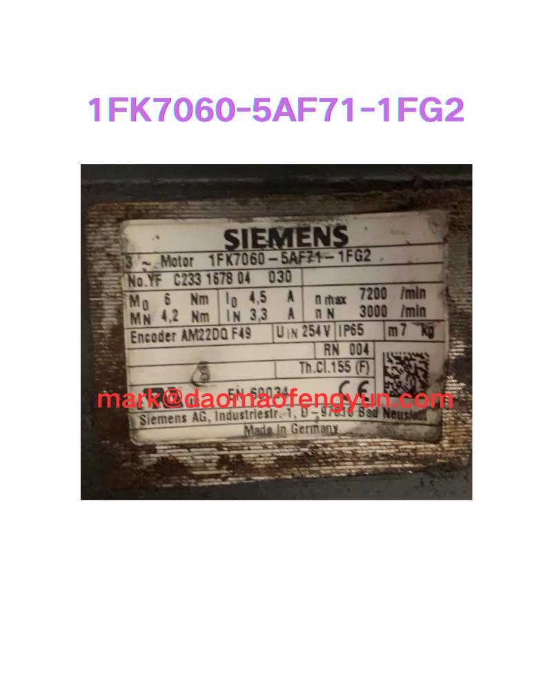 1FK7060-5AF71-1FG2 Motor Test OK,