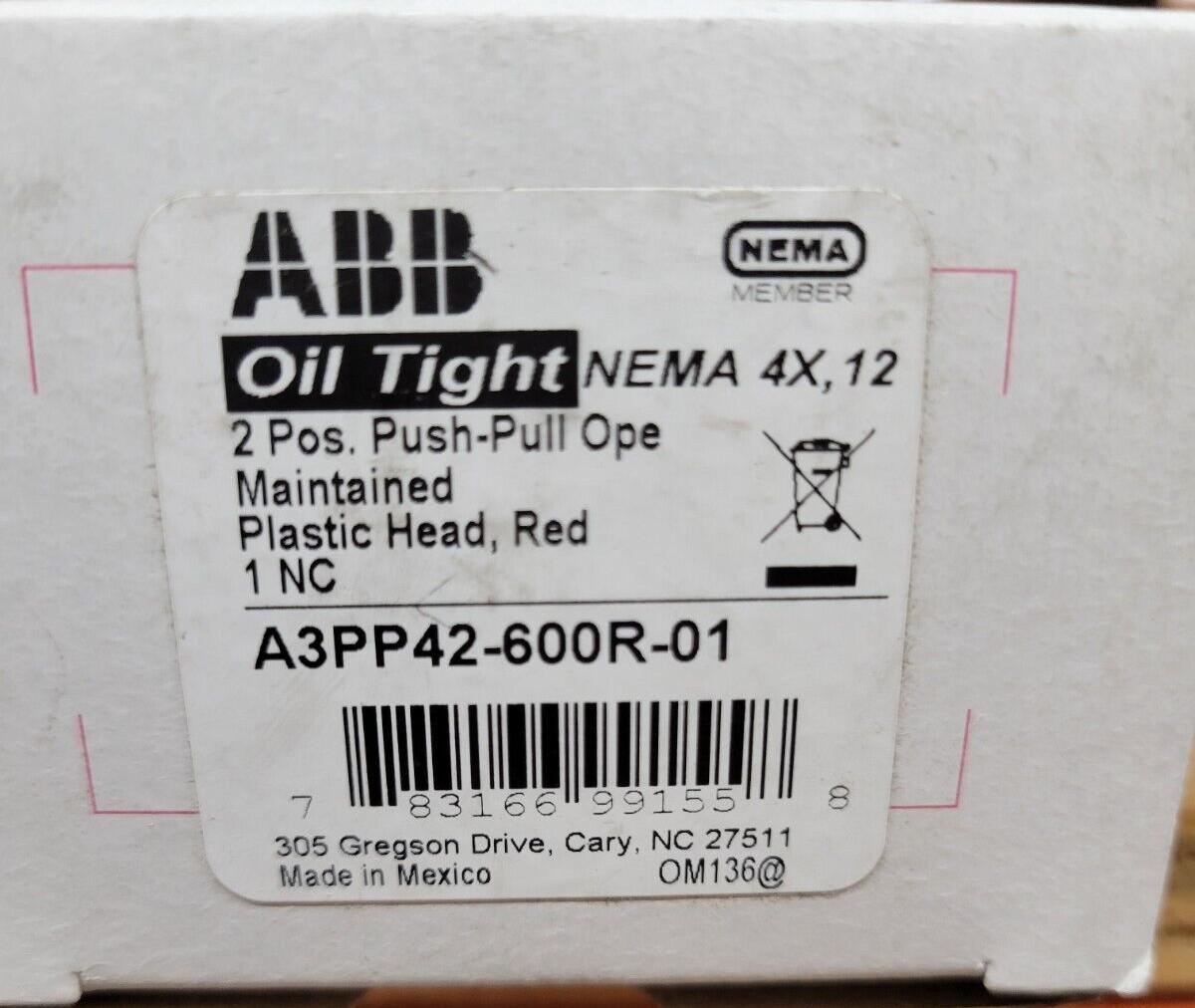 A3PP42-600R-01 Position Plastic Red Head Push-Pull 1nc Maintained