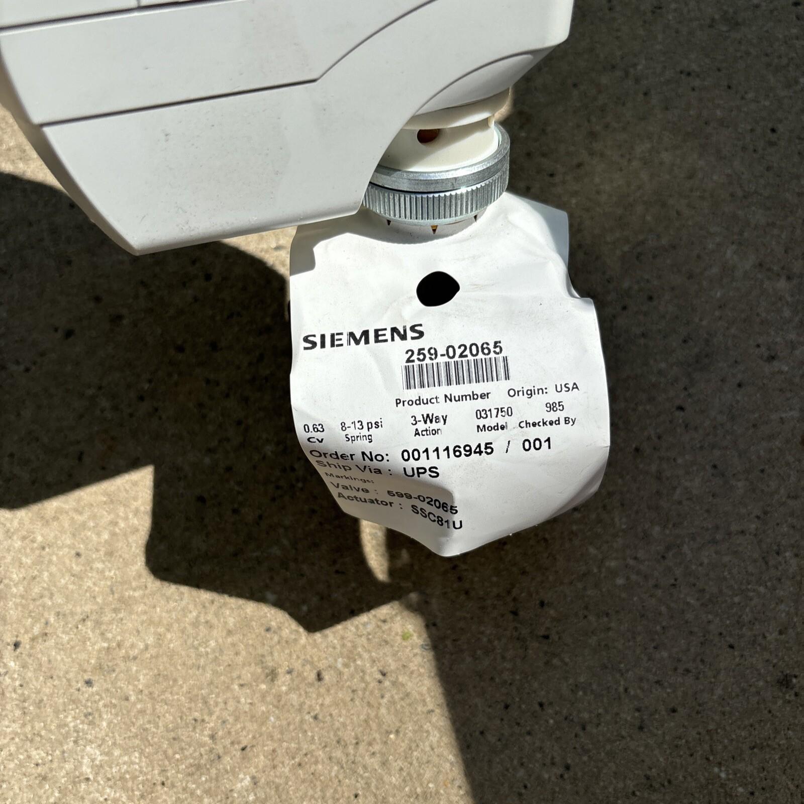 259-02065 1/2" 3-Way FNPT Non-Spring Return Mixing Valve Actuator 0.63Cv