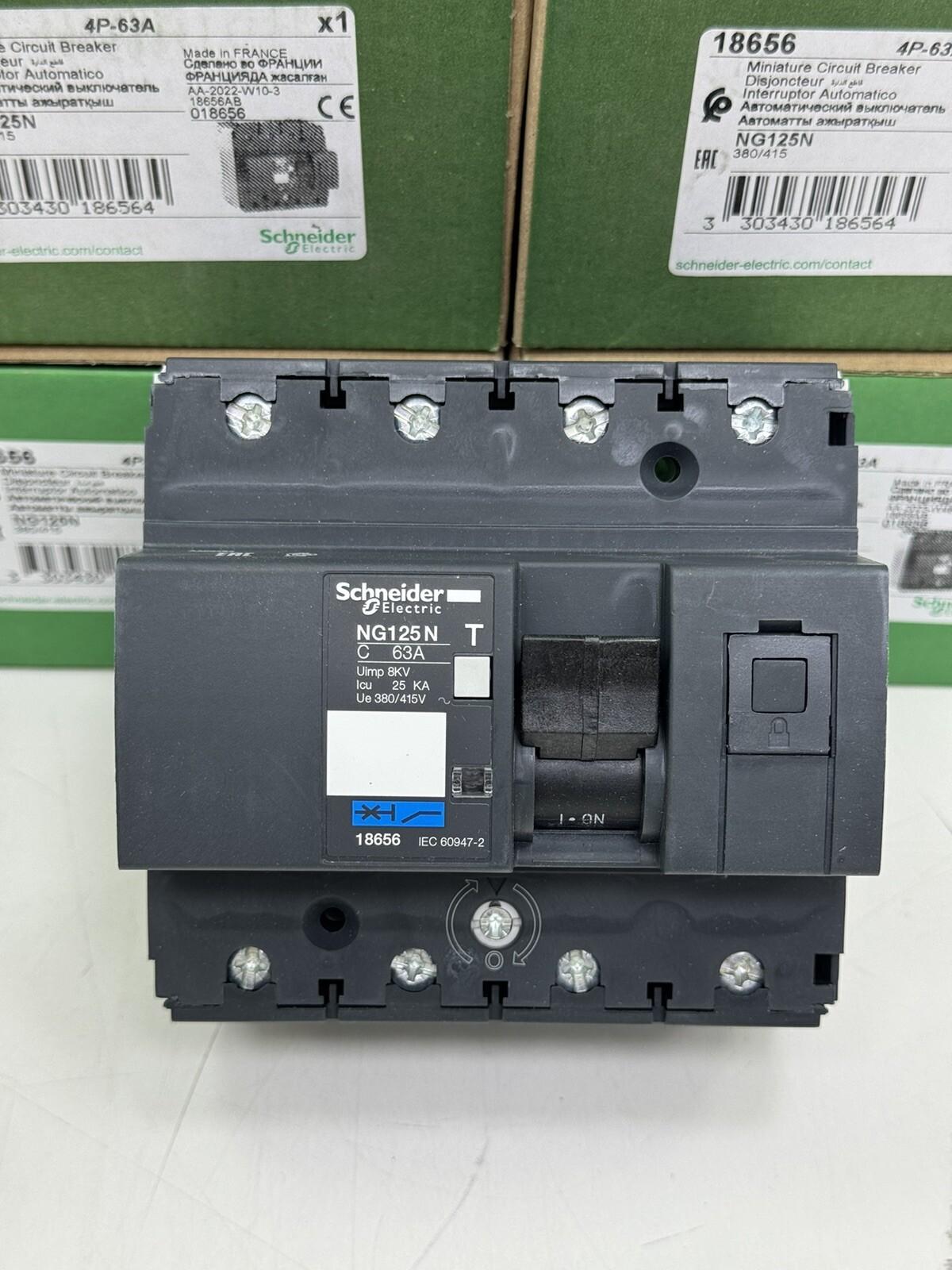 18656 NG125N MINIATURE CIRCUIT BREAKER 4P-63A
