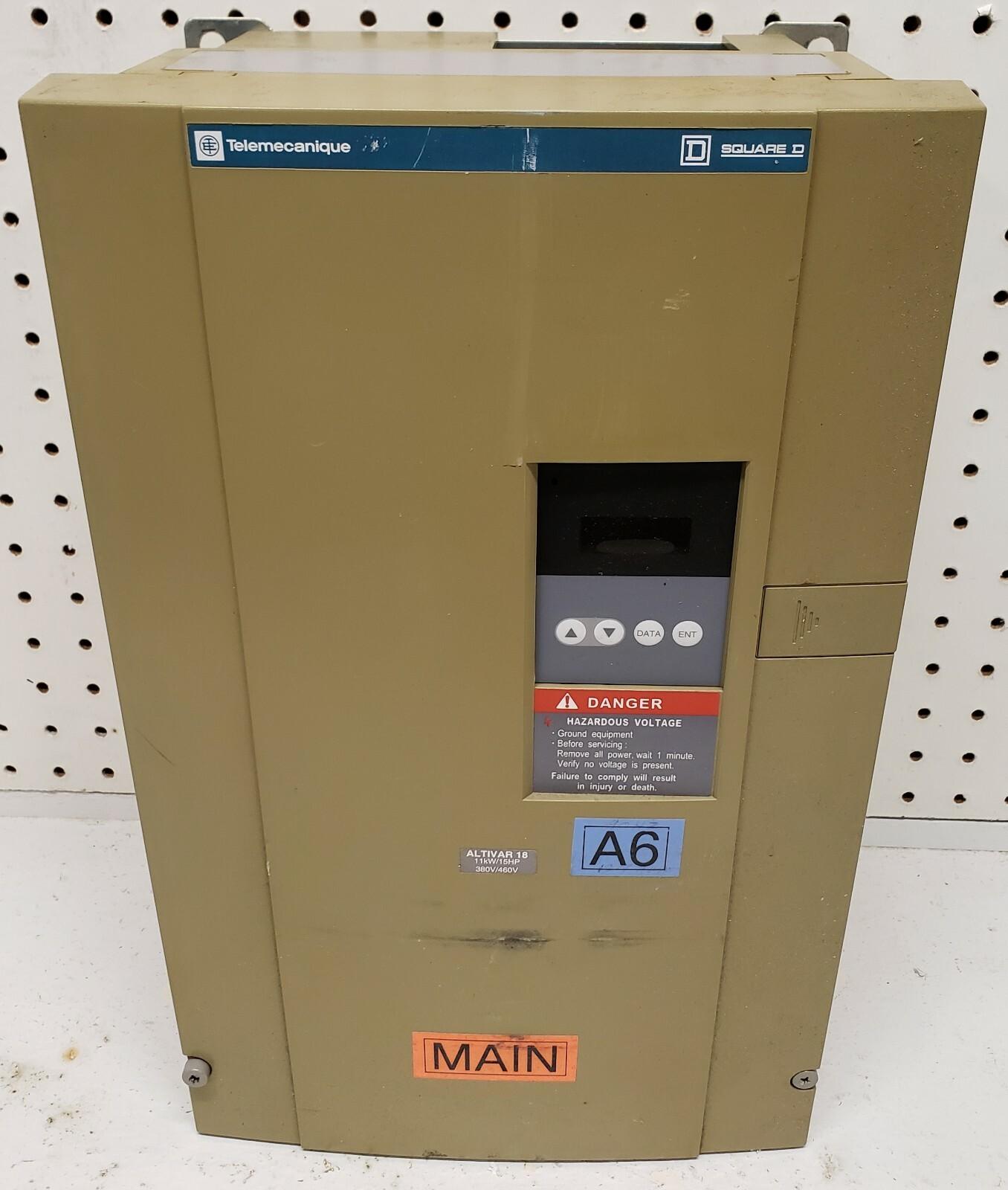 Altivar 18 ATV18D16N4 Drive 15 HP/11 kW 460V Square D 3PH 22A
