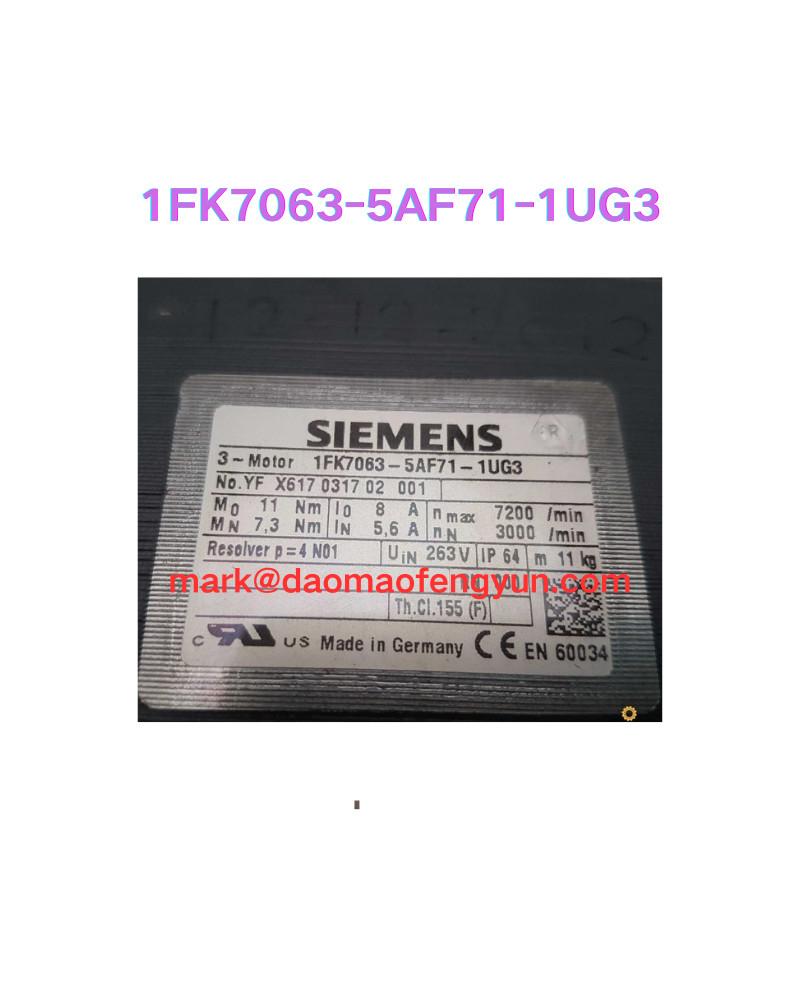 1FK7063-5AF71-1UG3 Second hand motor test OK,
