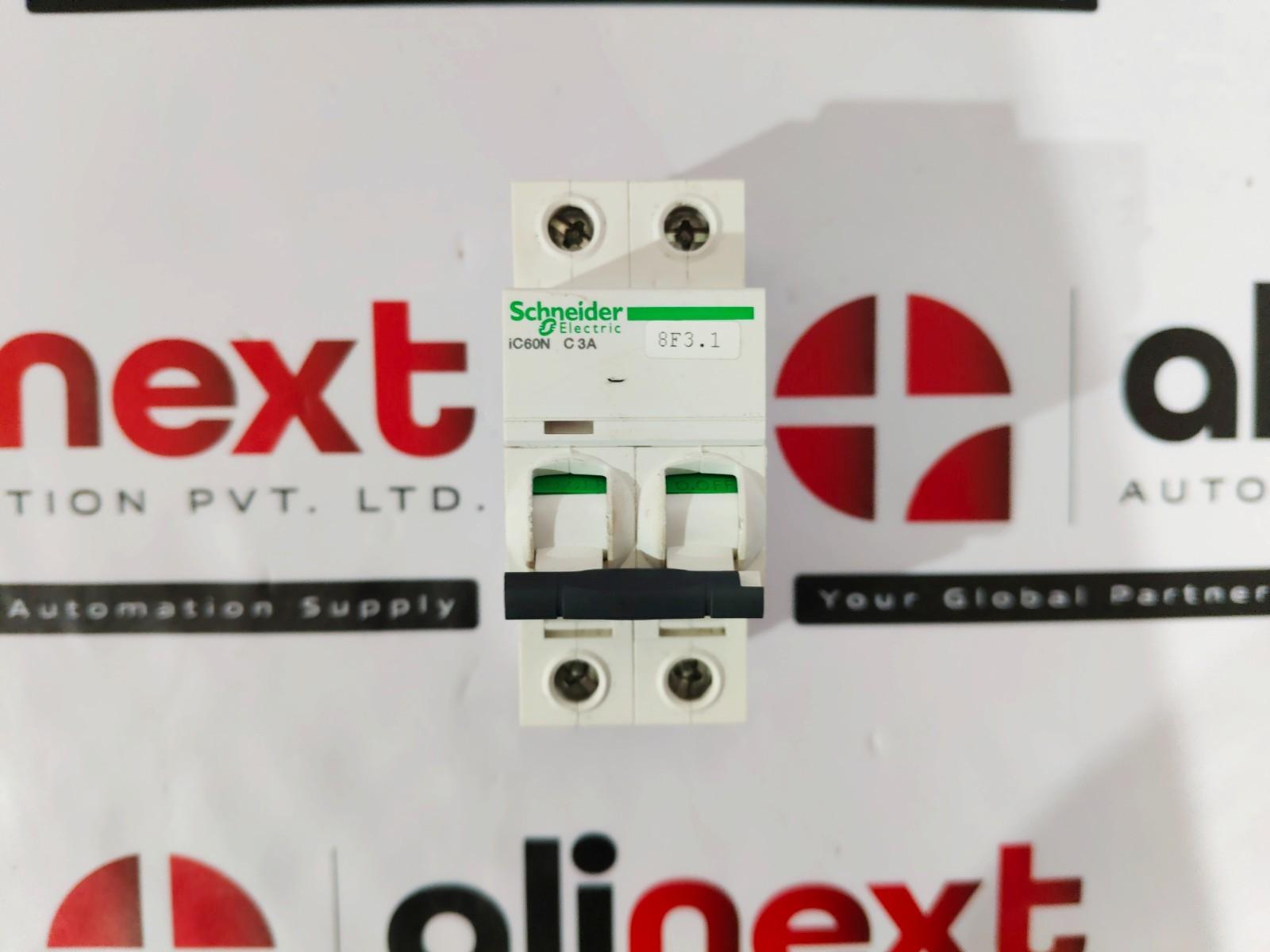 Acti iC60N 2-pole miniature circuit breaker A9F74203