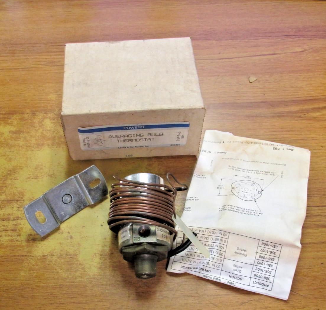 NIB. POWERS AVERAGING BULB THERMOSTAT CAT# 357-0001 VJ-88