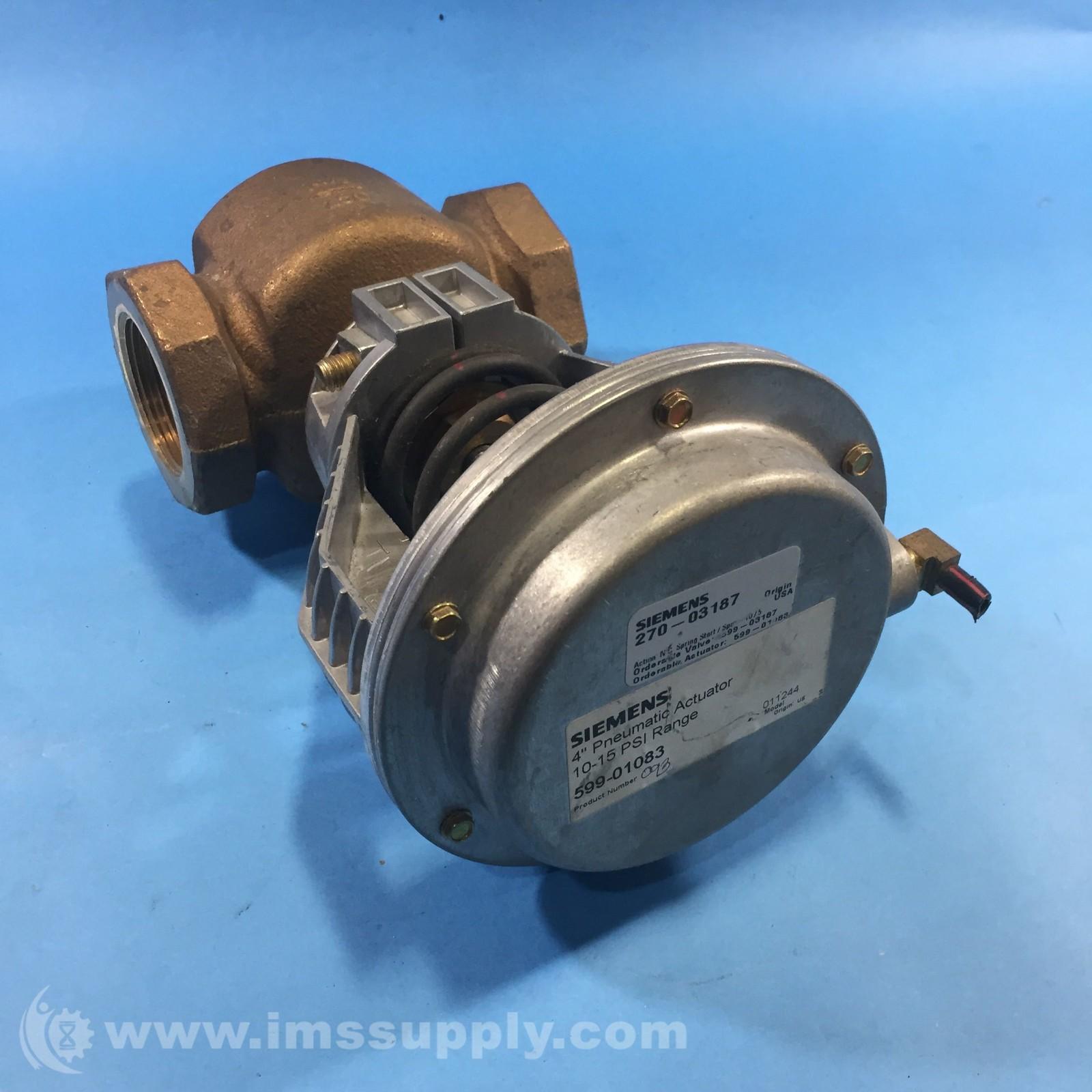 270-03187 1/2" Valve with 4' Pneumatic Actuator FNIP