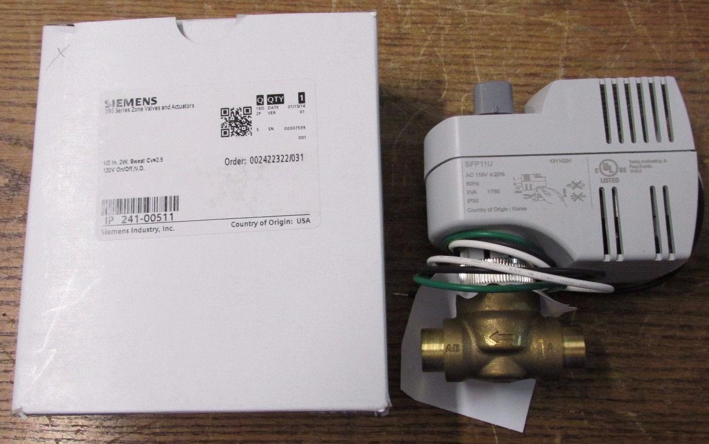 NOS 241-00511 Way Zone Valve Electric Actuator 1/2" Inch 2W 120V