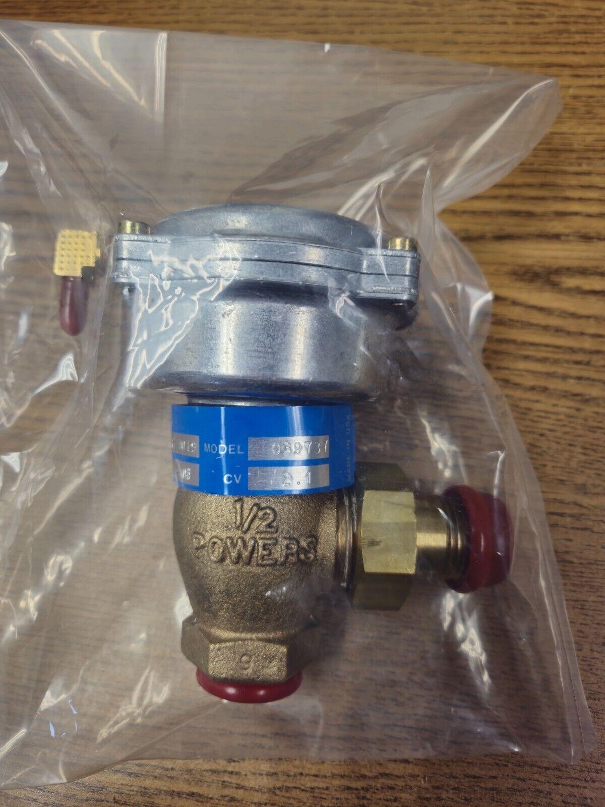 656-0019 1/2" ANGLE FLARE CONNECTION PNEUMATIC VALVE 5-10 PSI 2.1cv