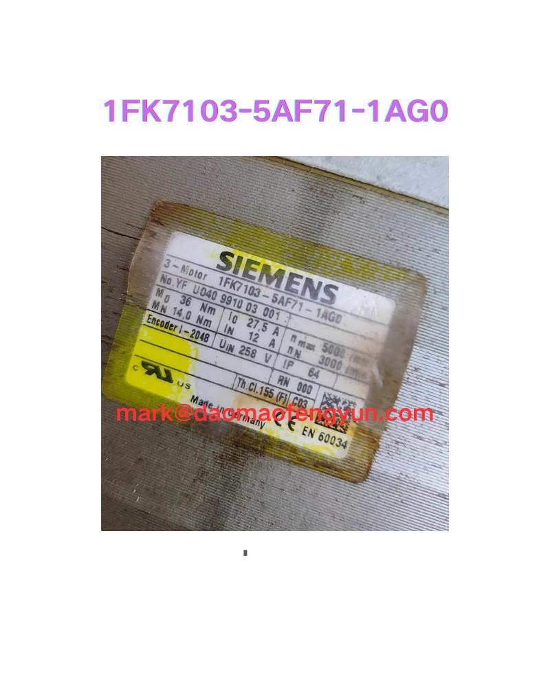 1FK7103-5AF71-1AG0 Second hand motor test OK,