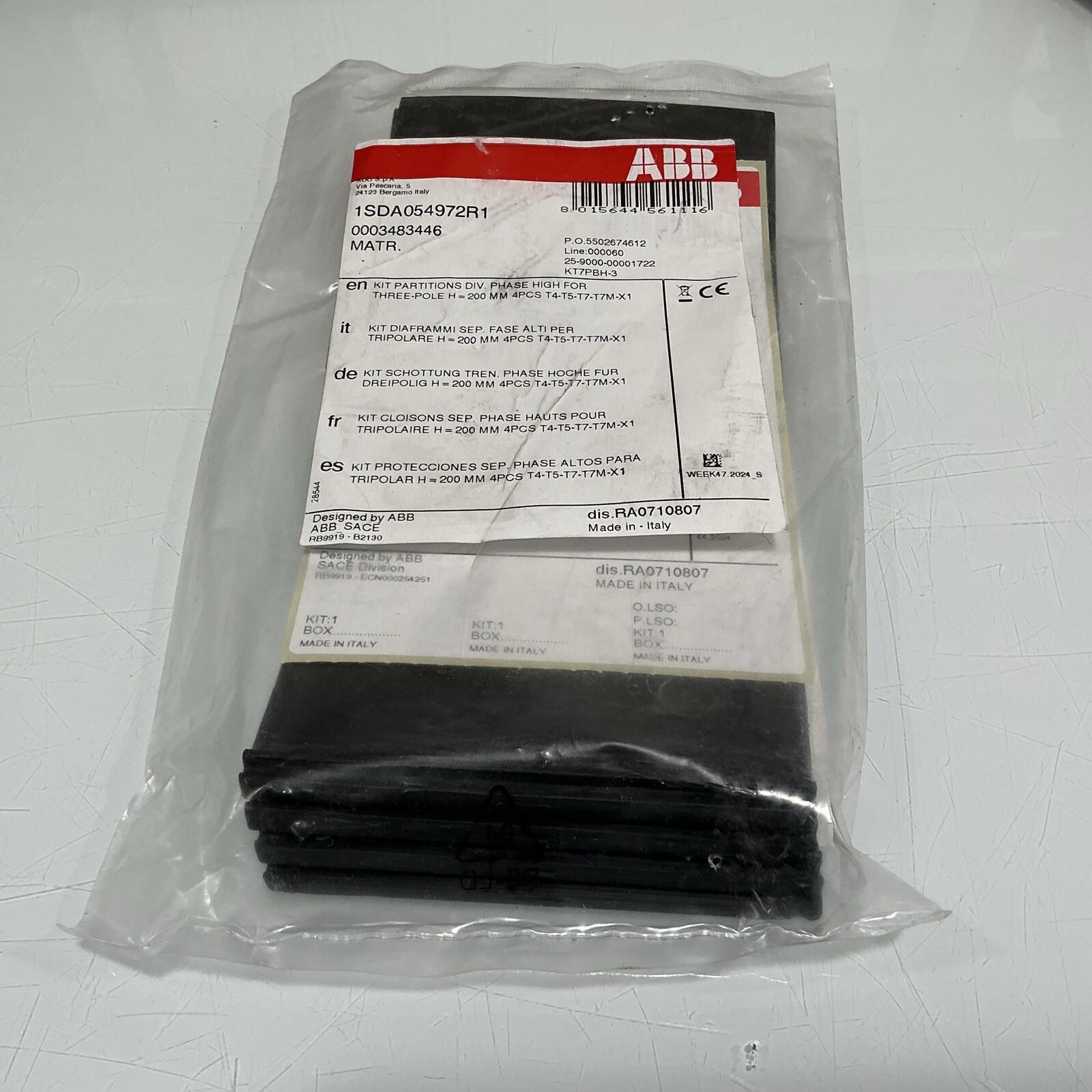 KT7PBH-3 Kit Partitions Div. Phase High For 3-Pole H=200 MM Qty 6)